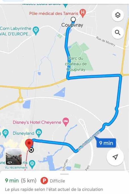 Duplex 6 Personnes Proche Disney A 5 Min En Voiture Coupvray Eksteriør bilde
